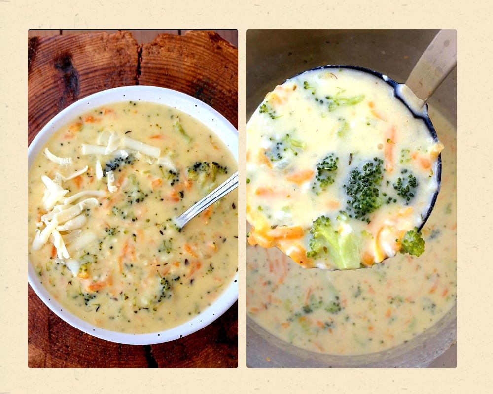 zupa brokułowo - serowa