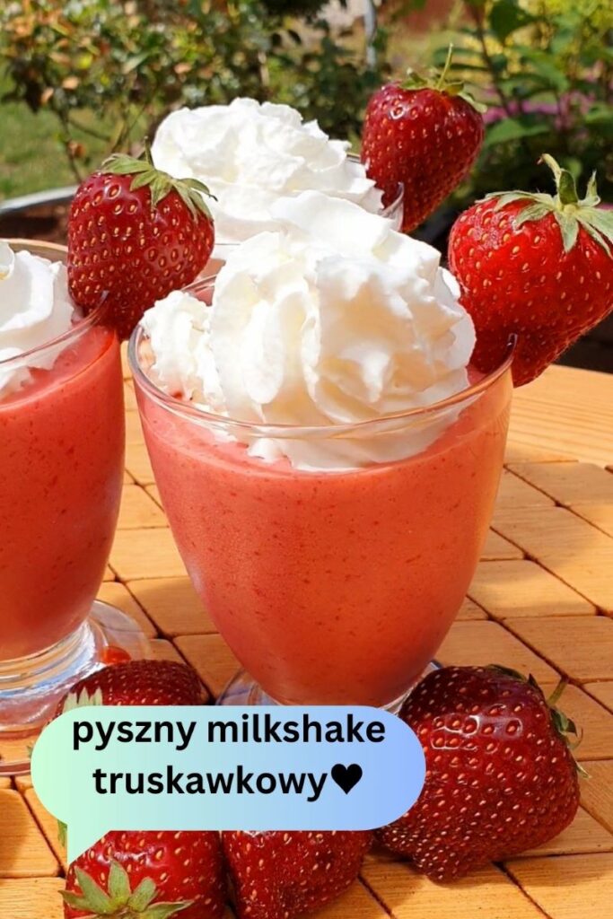 milkshake z truskawek