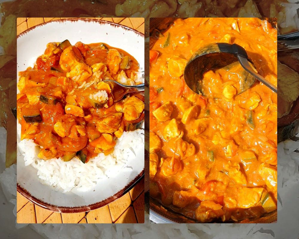 kurczak curry z cukinią