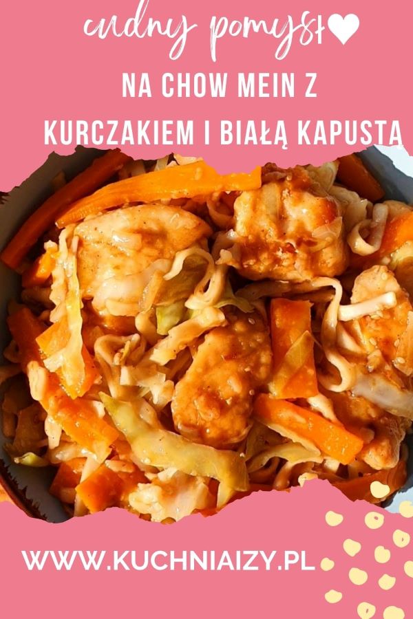 makaron chow mein z kurczakiem