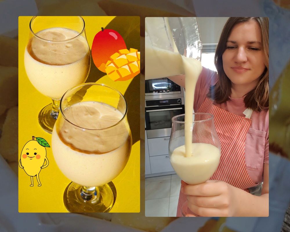 smoothie z mrożonego mango