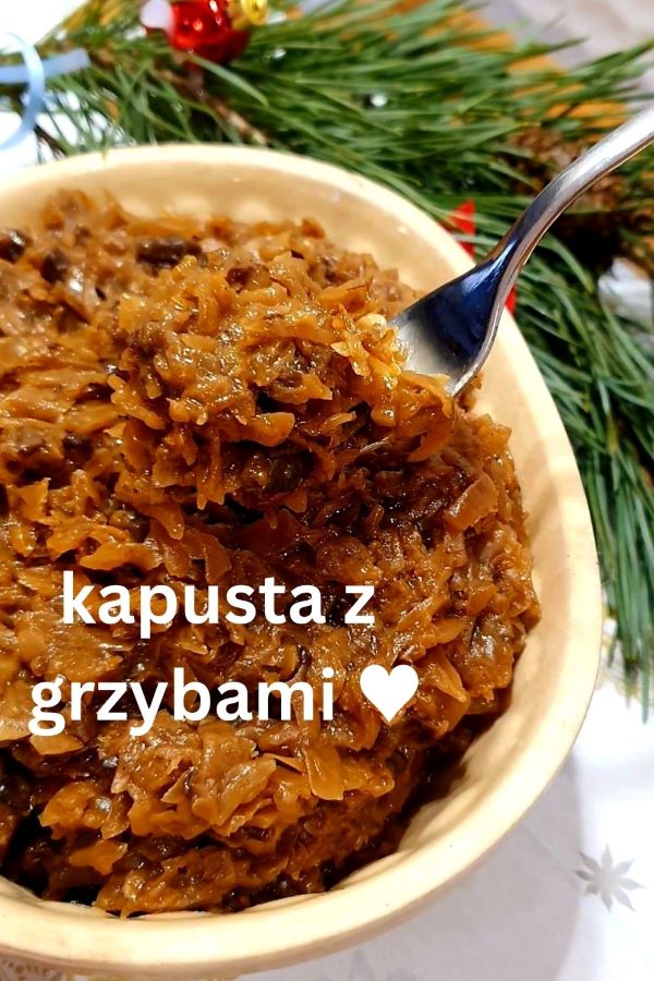 wigilijna kapusta z grzybami