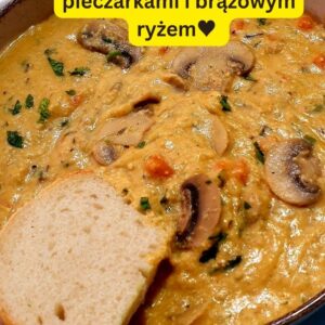 zupa z pieczarkami i ryżem