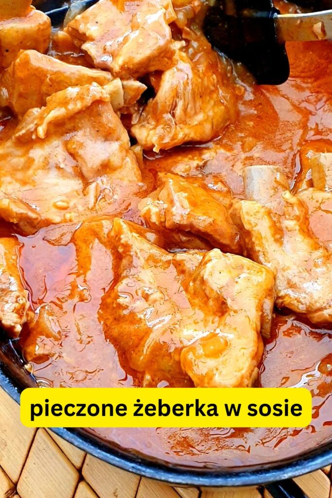 pieczone żeberka w sosie własnym