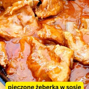 pieczone żeberka w sosie własnym