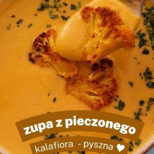 zupa z pieczonego kalafiora