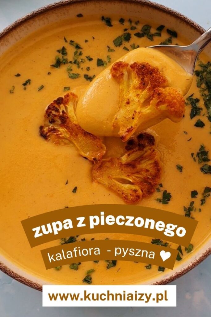 zupa z pieczonego kalafiora