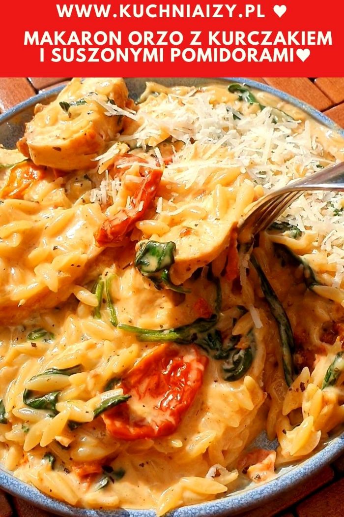 makaron orzo z kurczakiem