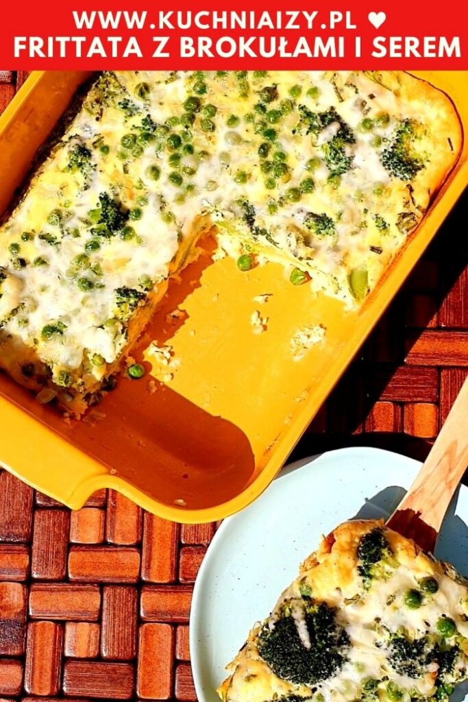 frittata z brokułami i serem