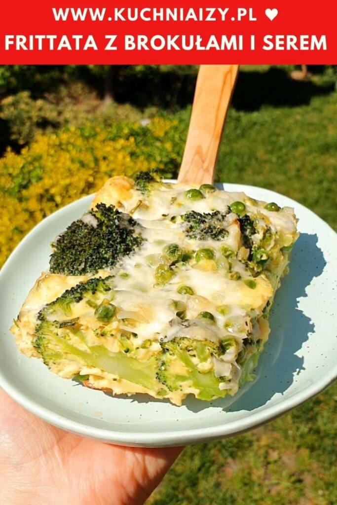frittata z brokułami i serem
