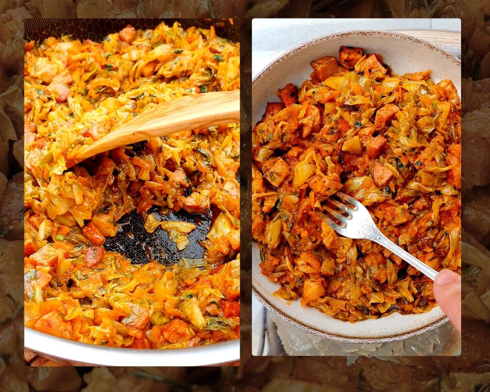 bigos z młodej kapusty
