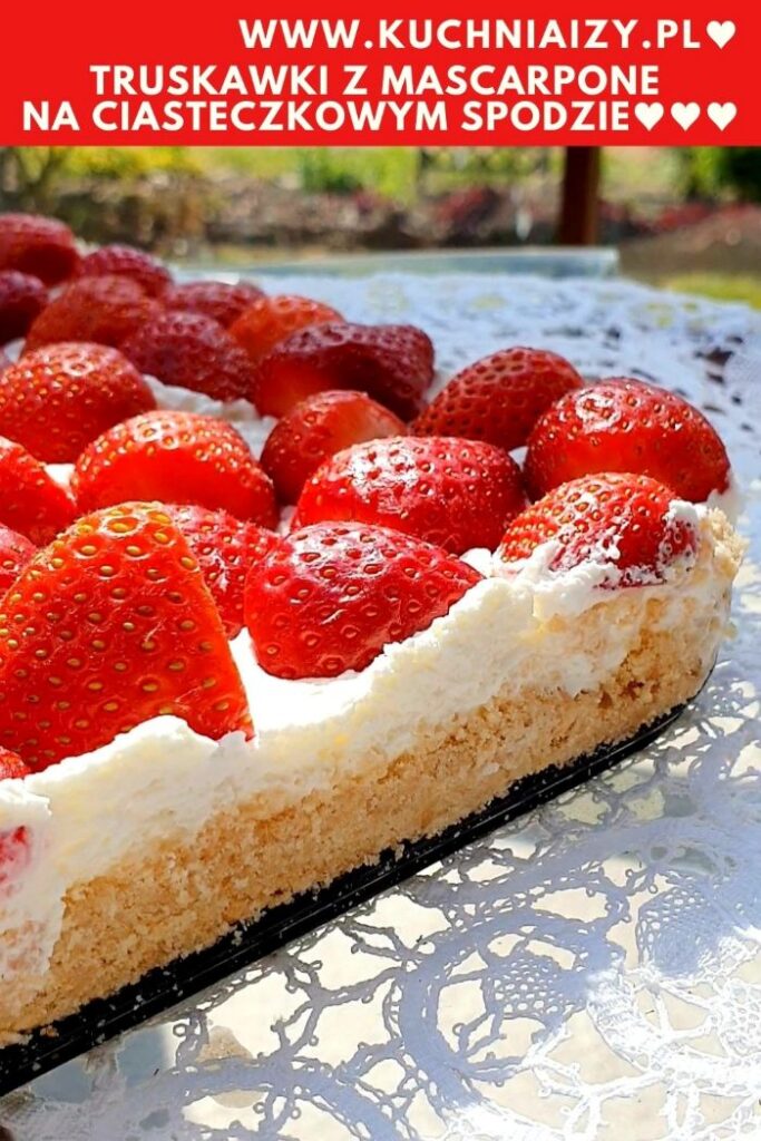 ciasto z truskawkami i mascarpone