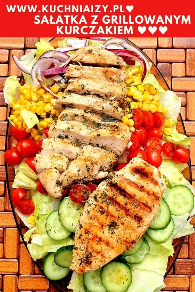 sałatka z grillowanym kurczakiem