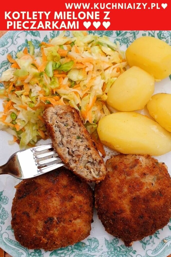 kotlety mielone z pieczarkami