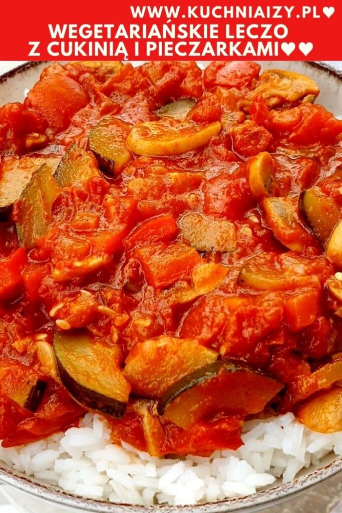 leczo z cukinią i pieczarkami