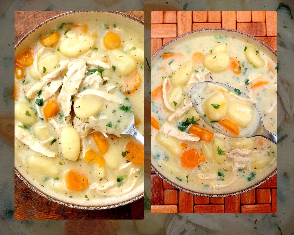 zupa z kurczakiem i gnocchi