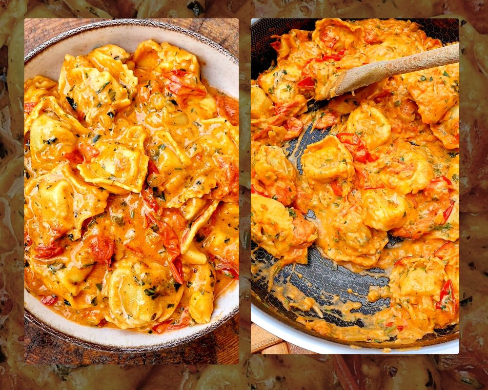tortellini w sosie pomidorowym