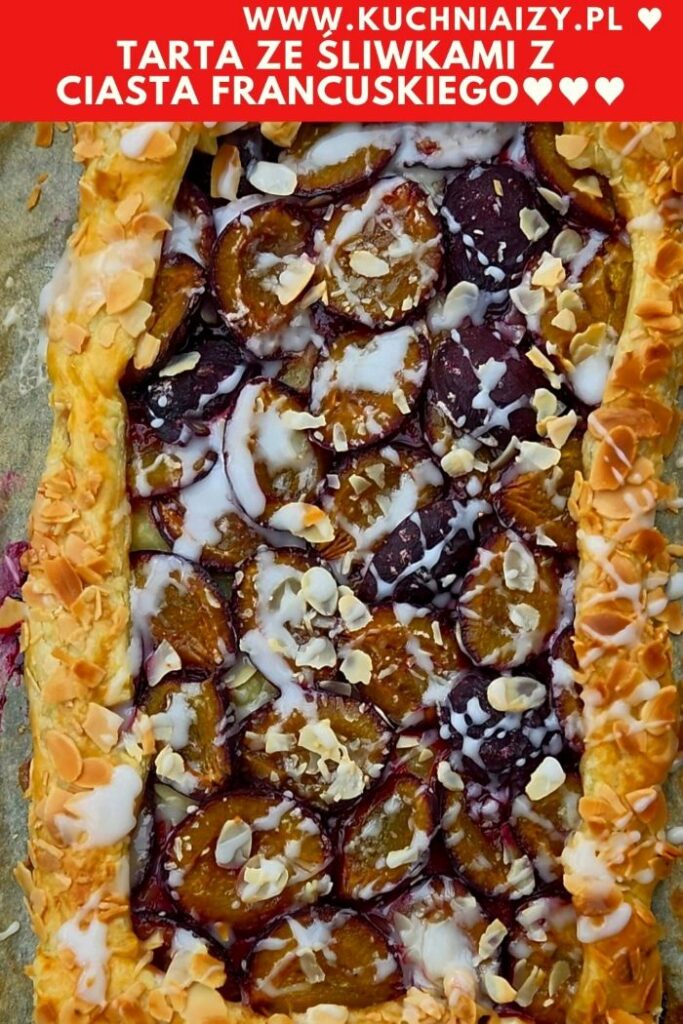 ciasto francuskie ze śliwkami