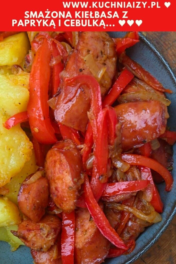 kiełbasa z papryką z patelni