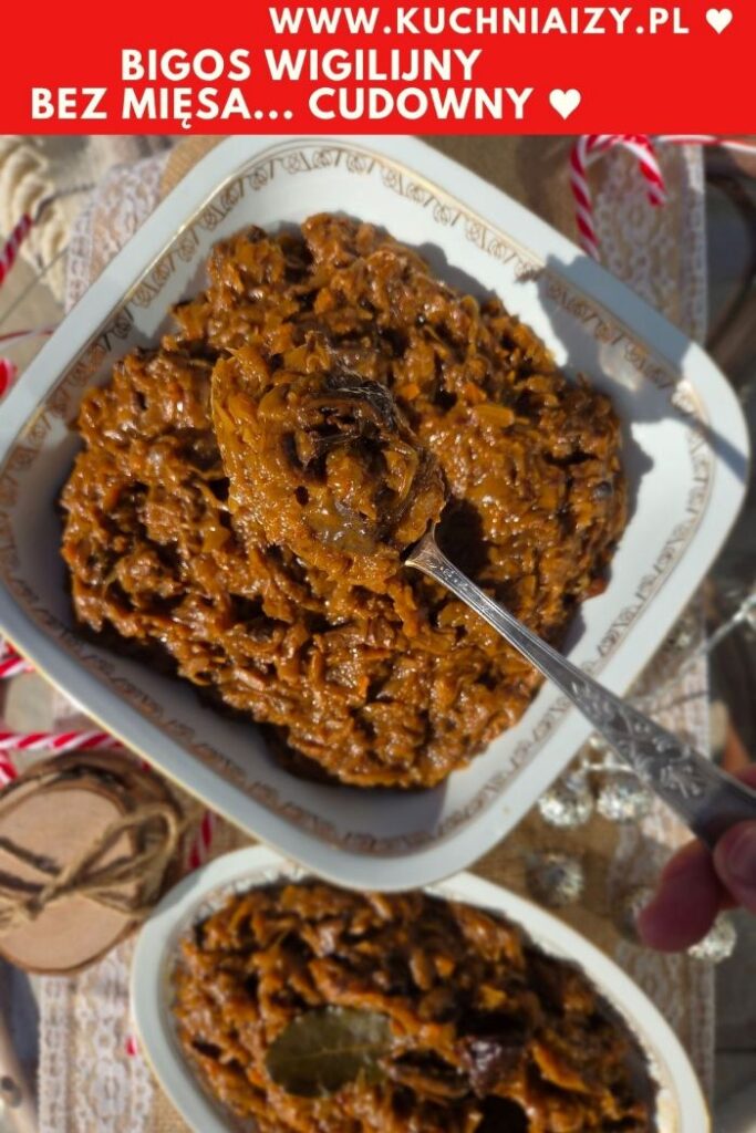 bigos bez mięsa wigilijny