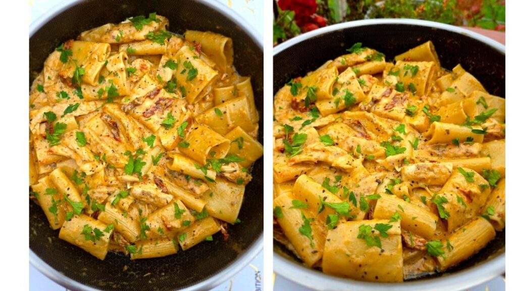 makaron-z-kurczakiem-i-mozzarella