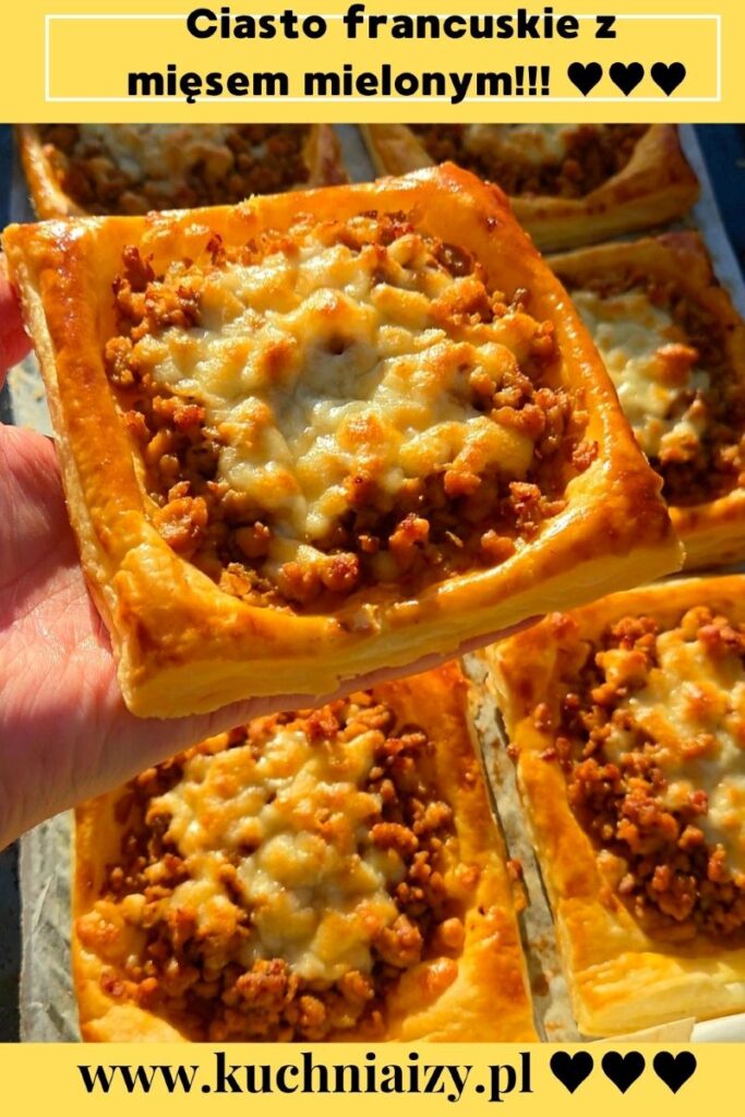 ciasto francuskie z mięsem