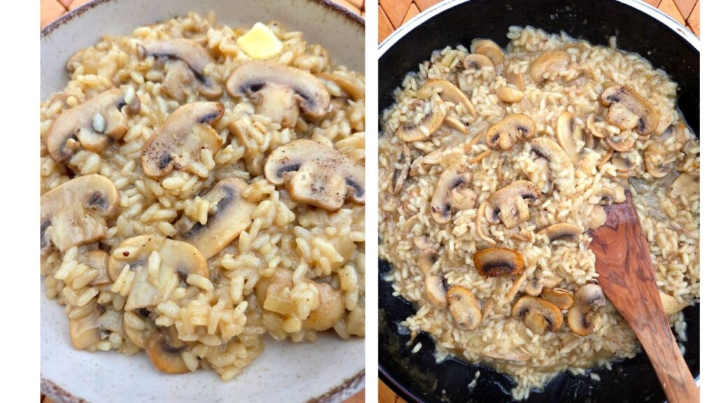 risotto z pieczarkami