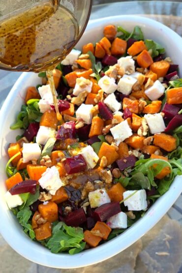 sałatka z batatem pieczonym