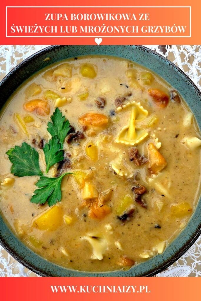 zupa borowikowa z ziemniakami