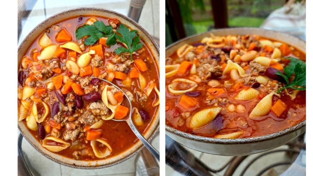 zupa z mięsem mielonym i fasolą