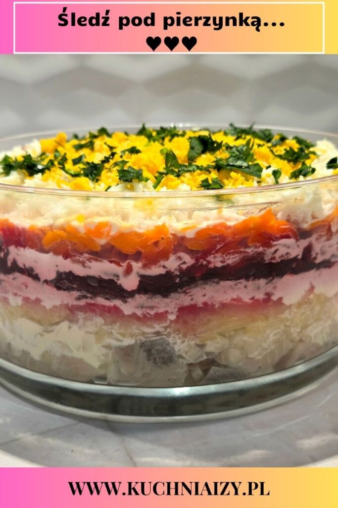 śledź pod pierzynką