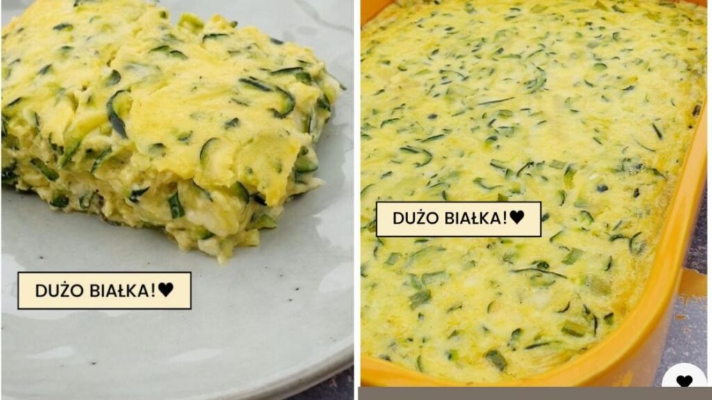 frittata z cukinii i sera
