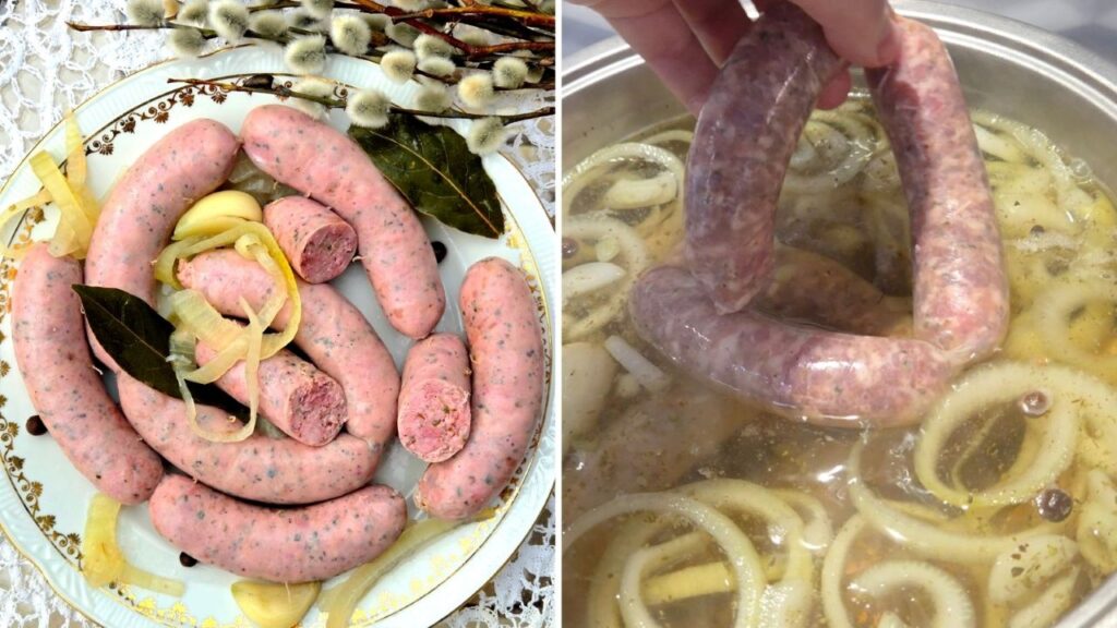 jak sparzyć białą kiełbasę