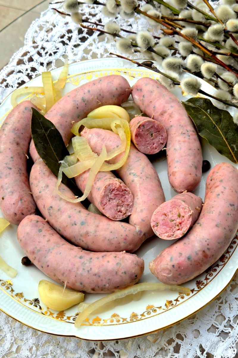 jak sparzyć białą kiełbasę