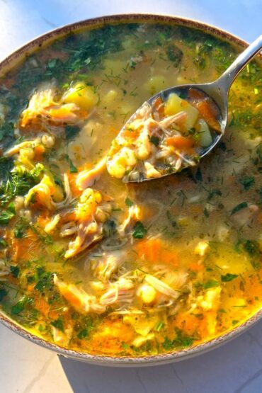 krupnik z kaszą pęczak