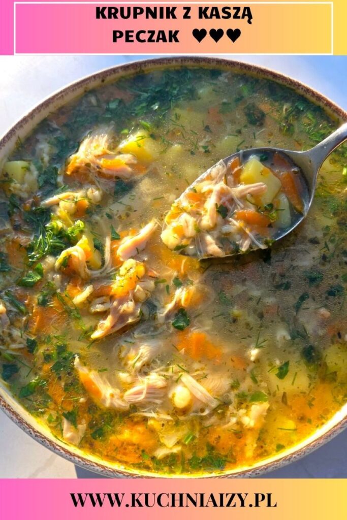 krupnik z kaszą pęczak