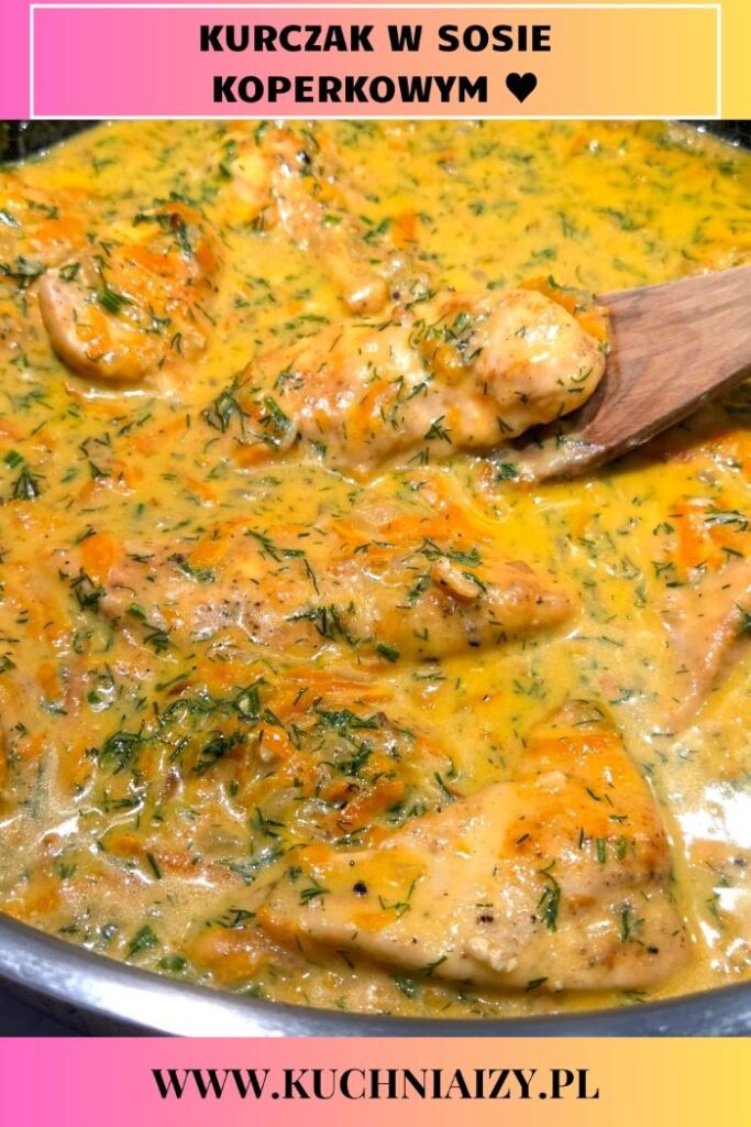 kurczak w kremowym sosie koperkowym