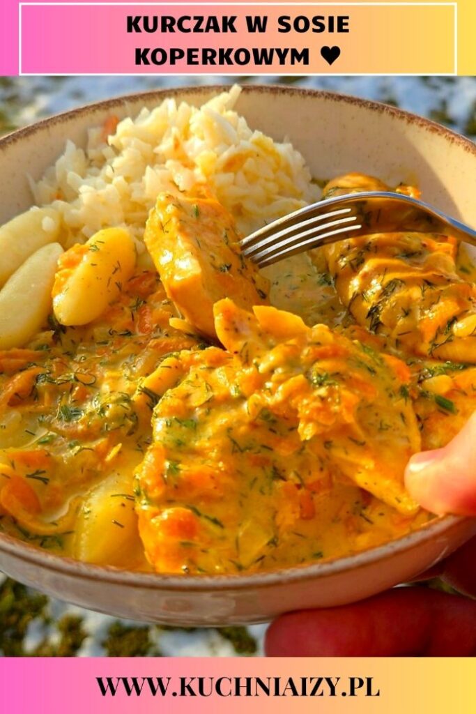 kurczak w sosie koperkowym