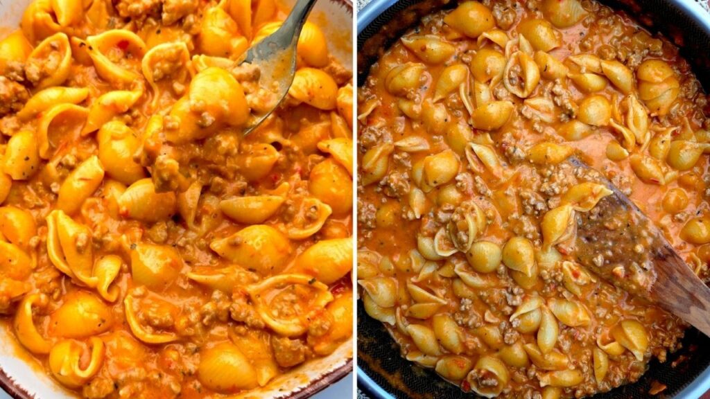 makaron z mięsem mielonym