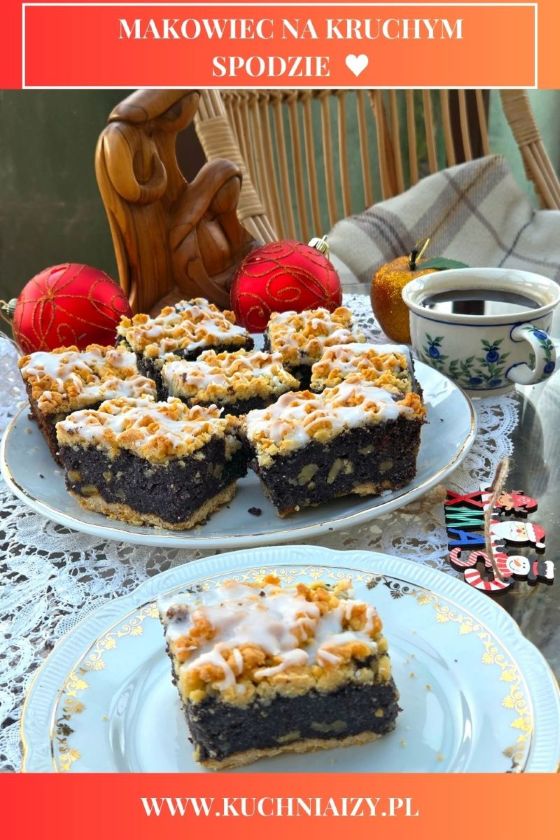 makowiec na kruchym spodzie