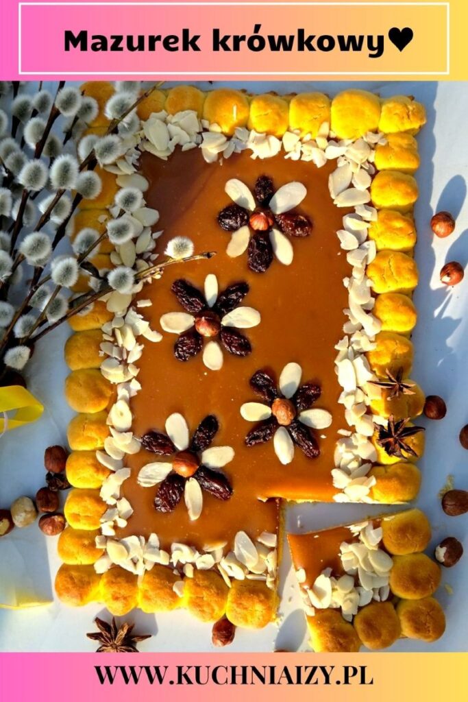 mazurek z masą krówkową