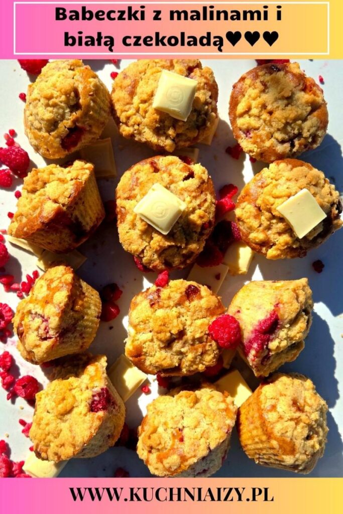 muffinki z malinami i kruszonką