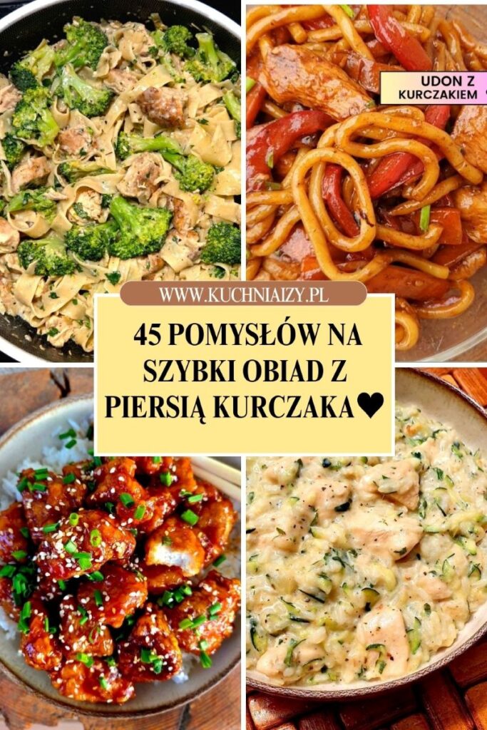 obiad z piersią kurczaka