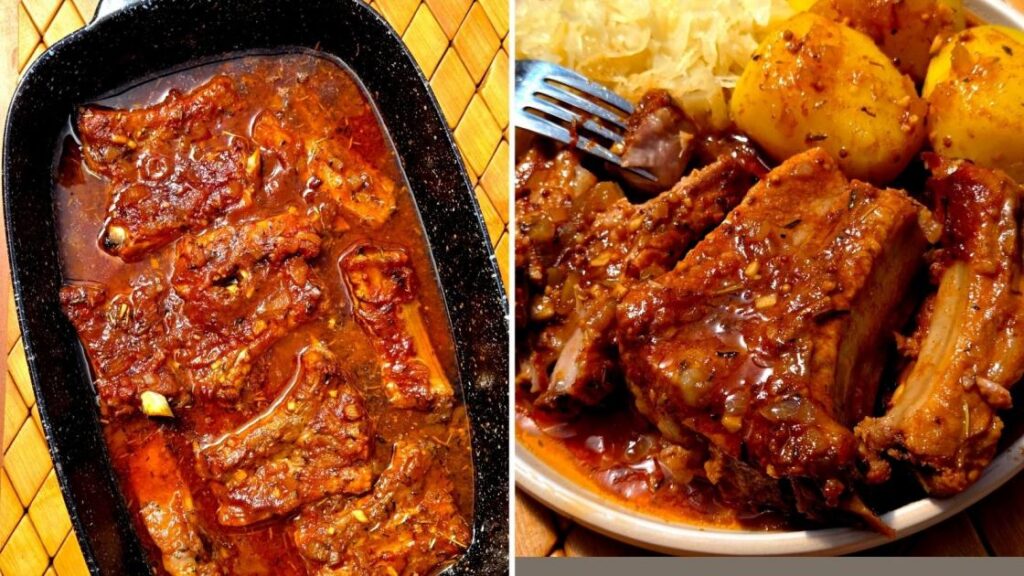pieczone żeberka w marynacie miodowej