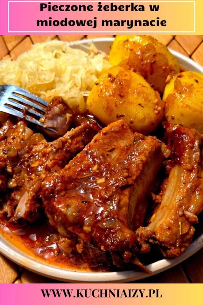 pieczone żeberka w marynacie miodowej