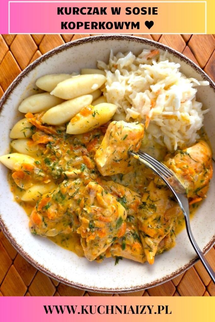 piersi z kurczaka w sosie koperkowym