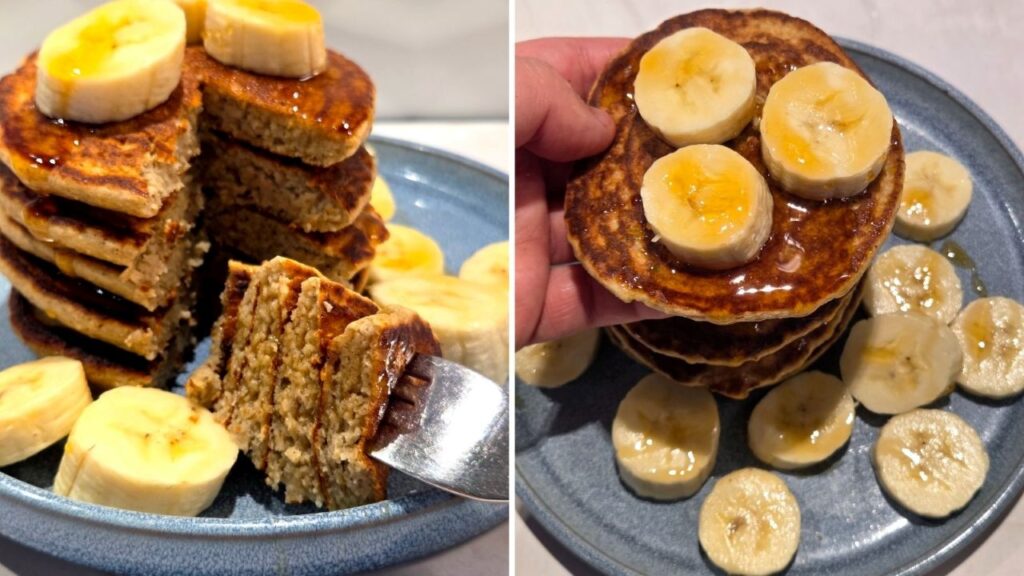 placki owsiane z bananem