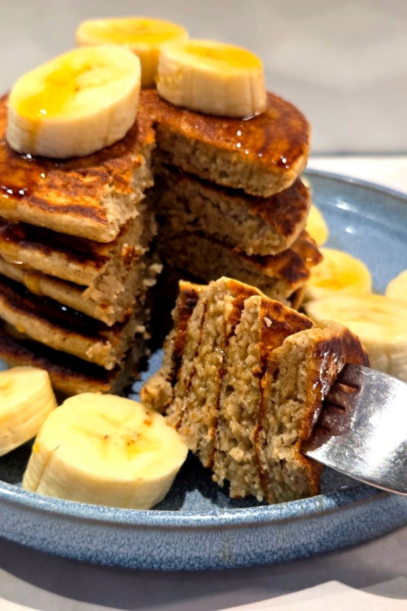 placki owsiane z bananem