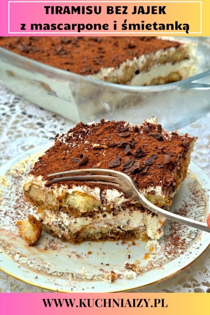 przepis na tiramisu bez jajek