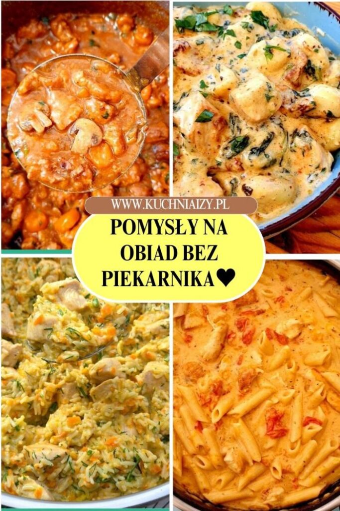przepisy na obiad bez piekarnika